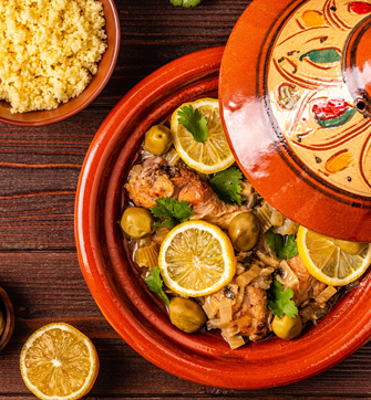 Tajine poulet aux olives