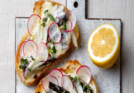 Tartine de sardines